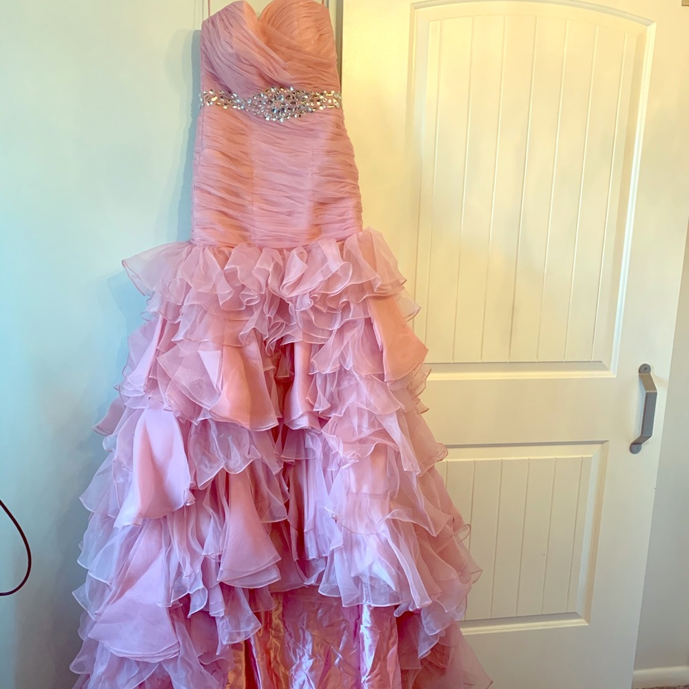 Formal- blush/pink, bedazzled belt